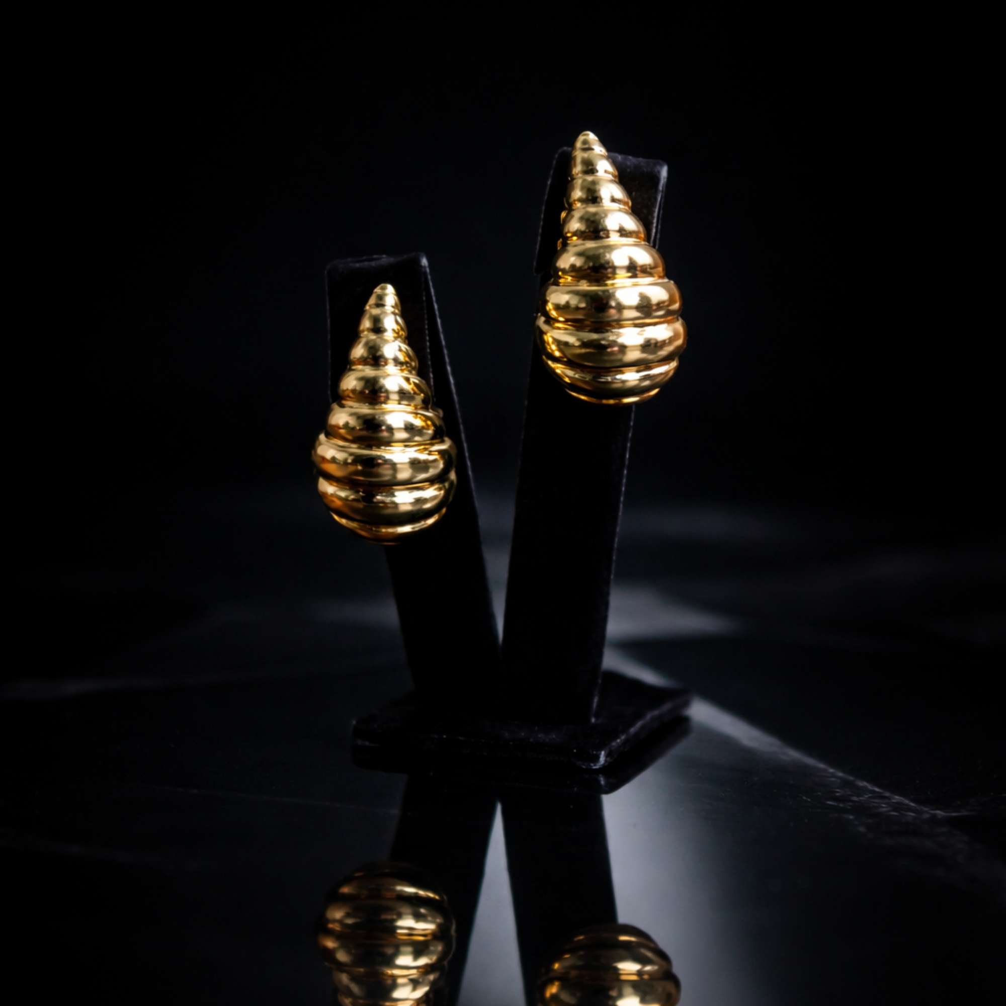 Alya Jewelry gold deniz kabuğu kadın küpe
