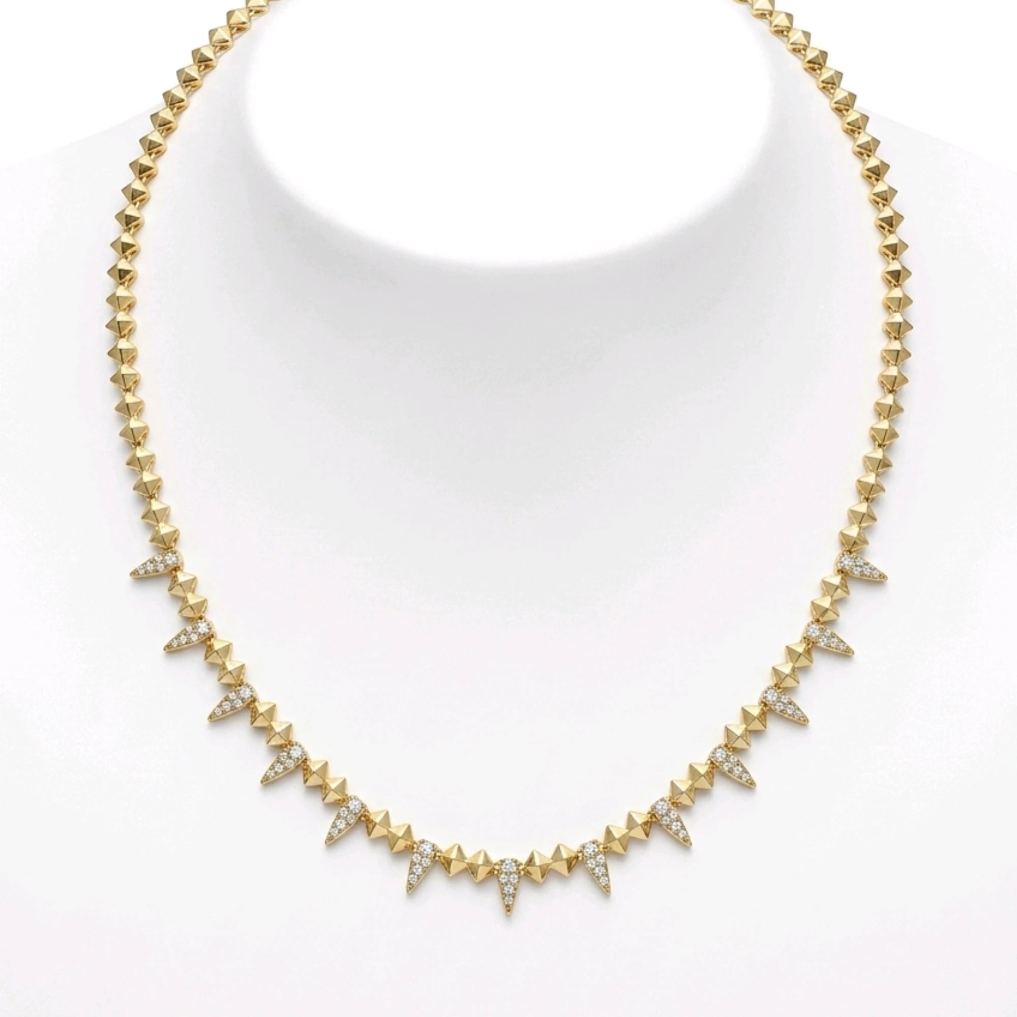Alya Jewelry gold taşlı kolye bileklik kadın seti