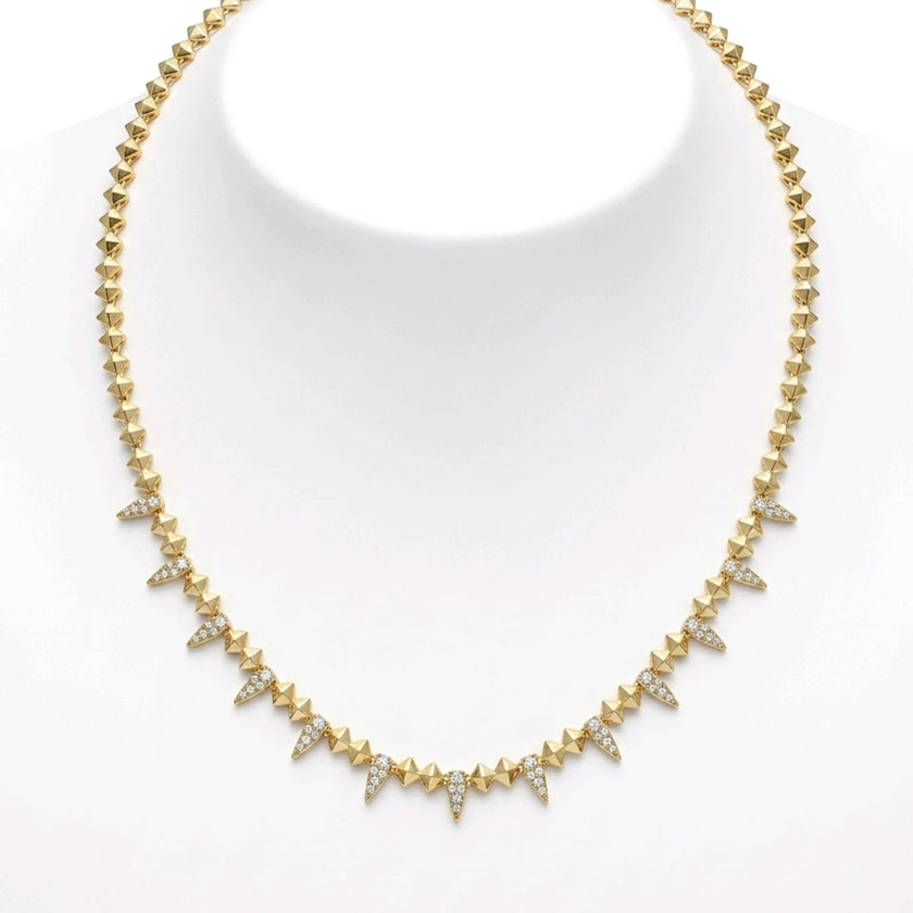 Alya Jewelry gold taşlı kolye bileklik kadın seti